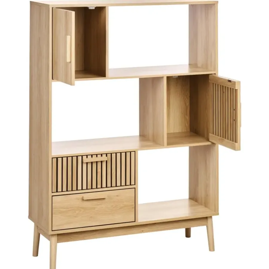 Boekenkasten|Boekenkasten-Leen Bakker LYNWOOD - Boekenkast - Lichthout - MDF