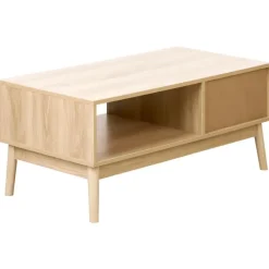 Salontafels-Leen Bakker LYNWOOD - Salontafel - Lichthout - MDF