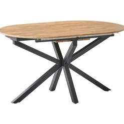 Leen Bakker MACQUARIE - Eettafel uitschuifbaar - Bruin - 140/180 x 90 cm - MDF