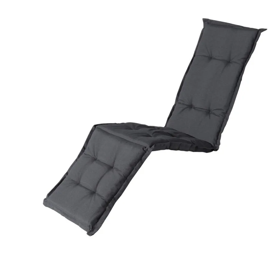 Tuinstoelkussens-Madison - Deckchair kussen Panama grey - Ca. 200x50 cm