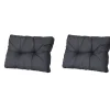 Loungekussens-Madison - Florance Rugkussen Basic black - Ca. 43x60 cm - Set van 2