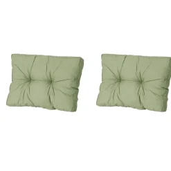 Loungekussens-Madison - Florance Rugkussen Basic green - Ca. 43x60 cm - Set van 2