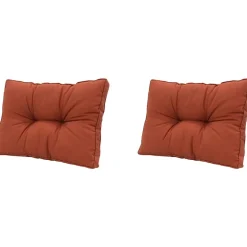 Loungekussens-Madison - Florance Rugkussen Panama terra - Ca. 43x60 cm - Set van 2