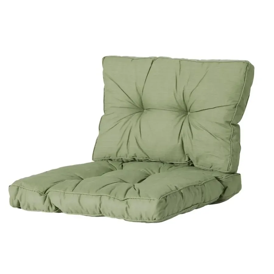 Madison - Florance Zitkussen Basic green - Ca. 73x73 cm - Set van 2