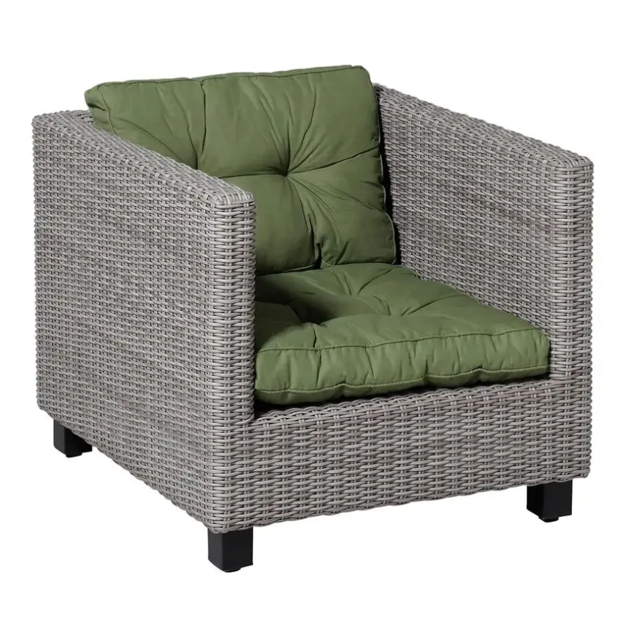 Madison - Florance Zitkussen Basic green - Ca. 73x73 cm - Set van 2