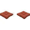 Madison - Florance Zitkussen Panama terra - Ca. 60x60 cm - Set van 2