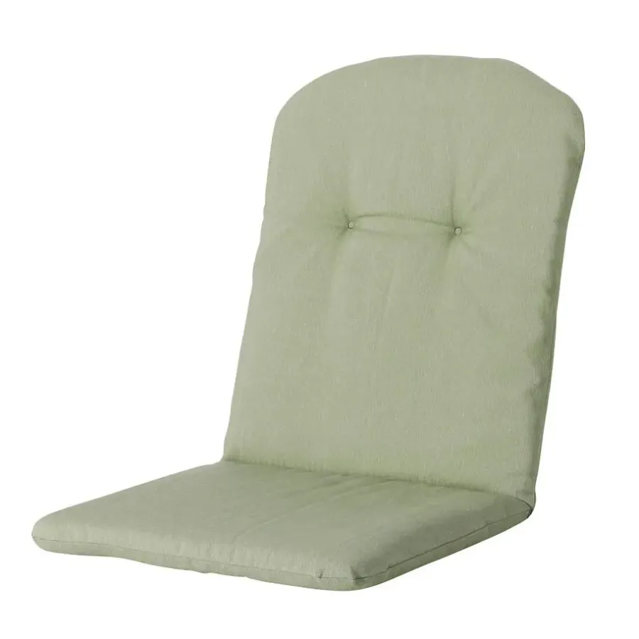 Madison - Kuipstoelkussen Hoge Rug Panama sage - Ca. 96x45 cm - Set van 4
