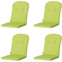 Madison - Kuipstoelkussen Hoge Rug Panama lime - Ca. 96x45 cm - Set van 4