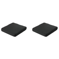 Madison - Lounge Profi-Line Zitkussen Rib black - Ca. 73x73 cm - Set van 2