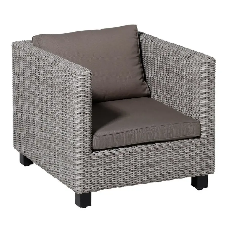 Loungekussens-Madison - Lounge Profi-Line Zitkussen Rib liver - Ca. 73x73 cm - Set van 2