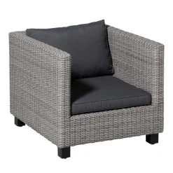Loungekussens-Madison - Lounge Profi-Line Zitkussen Panama grey - Ca. 60x60 cm - Set van 2