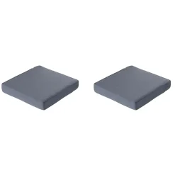 Madison - Lounge Profi-Line Zitkussen Manchester grey - 73x73 cm - Set van 2