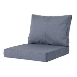 Madison - Lounge Profi-Line Zitkussen Manchester grey - 73x73 cm - Set van 2
