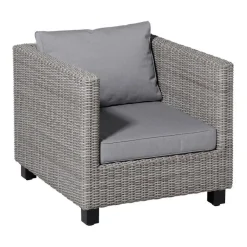 Madison - Lounge Profi-Line Manchester light grey - Ca. 43x73 cm - Set van 2
