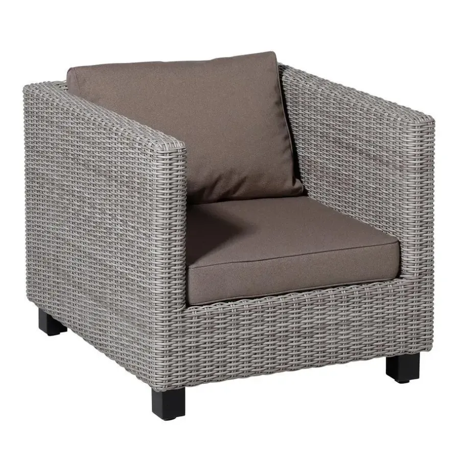 Loungekussens-Madison - Lounge Profi-Line Manchester taupe - Ca. 43x73 cm - Set van 2