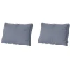 Loungekussens-Madison - Lounge Profi-Line Manchester denim grey - Ca. 40x60 cm - Set van 2