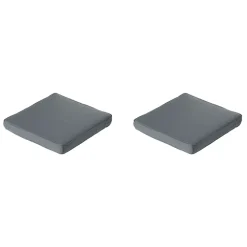 Madison - Lounge Profi-Line Zitkussen Rib grey - Ca. 60x60 cm - Set van 2
