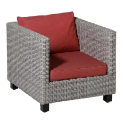 Loungekussens-Madison - Lounge Profi-Line Zitkussen Manchester red - Ca. 73x73 cm - Set van 2