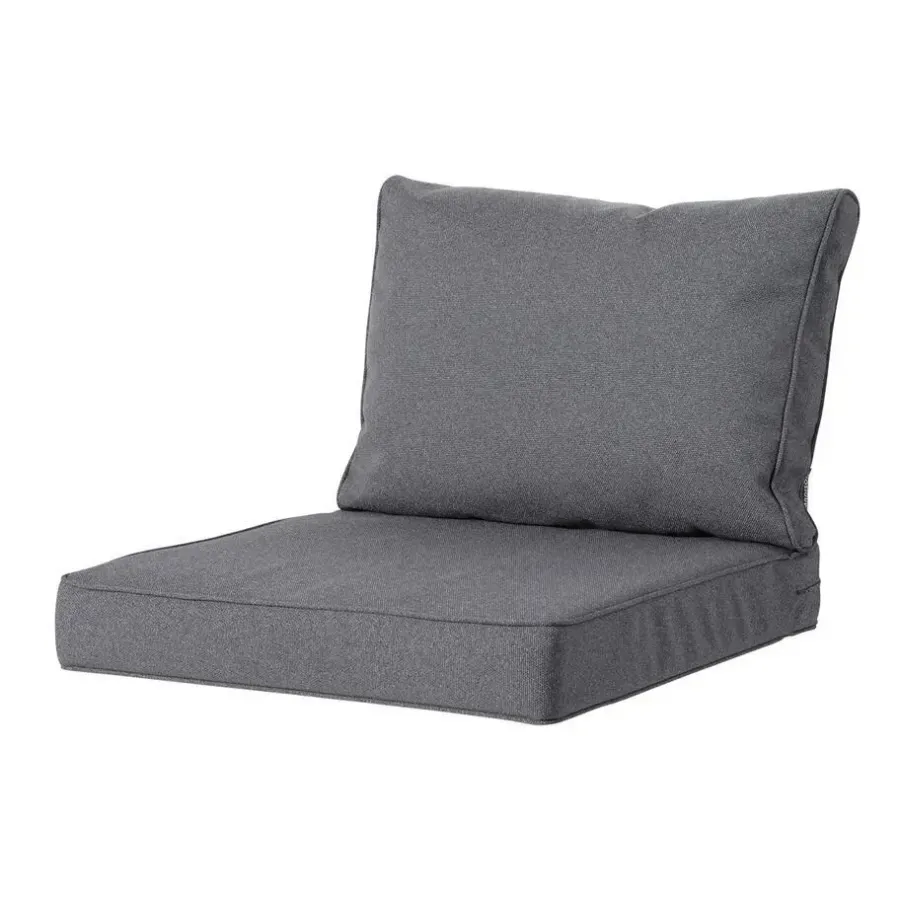 Loungekussens-Madison - Lounge Profi-Line Zitkussen grey - Ca. 60x60 cm - Set van 2