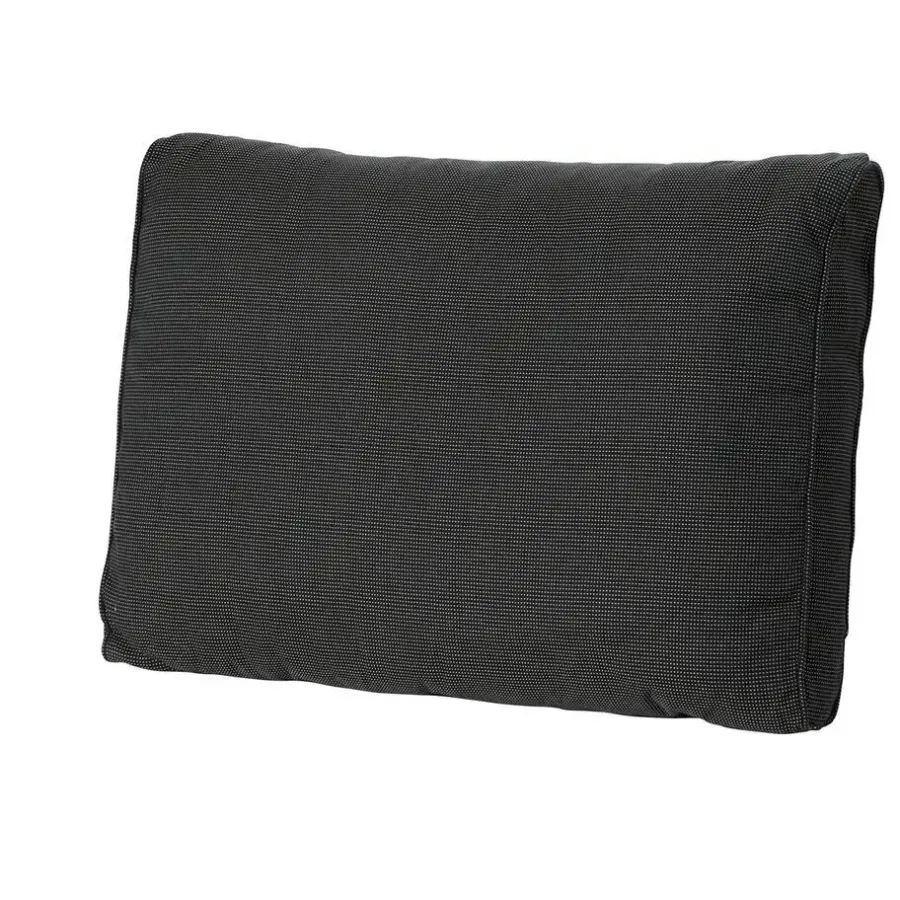 Madison - Lounge Rugkussen Rib black - Ca. 40x60 cm - Set van 2