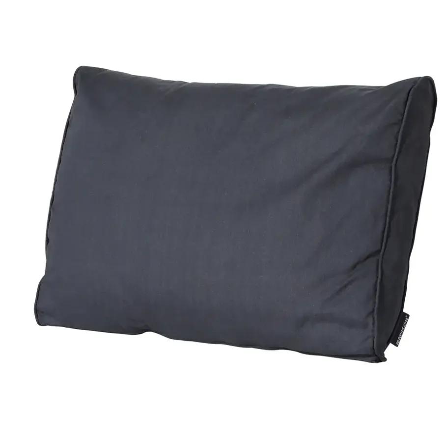 Loungekussens-Madison - Lounge Rugkussen Basic black - Ca. 40x60 cm - Set van 2