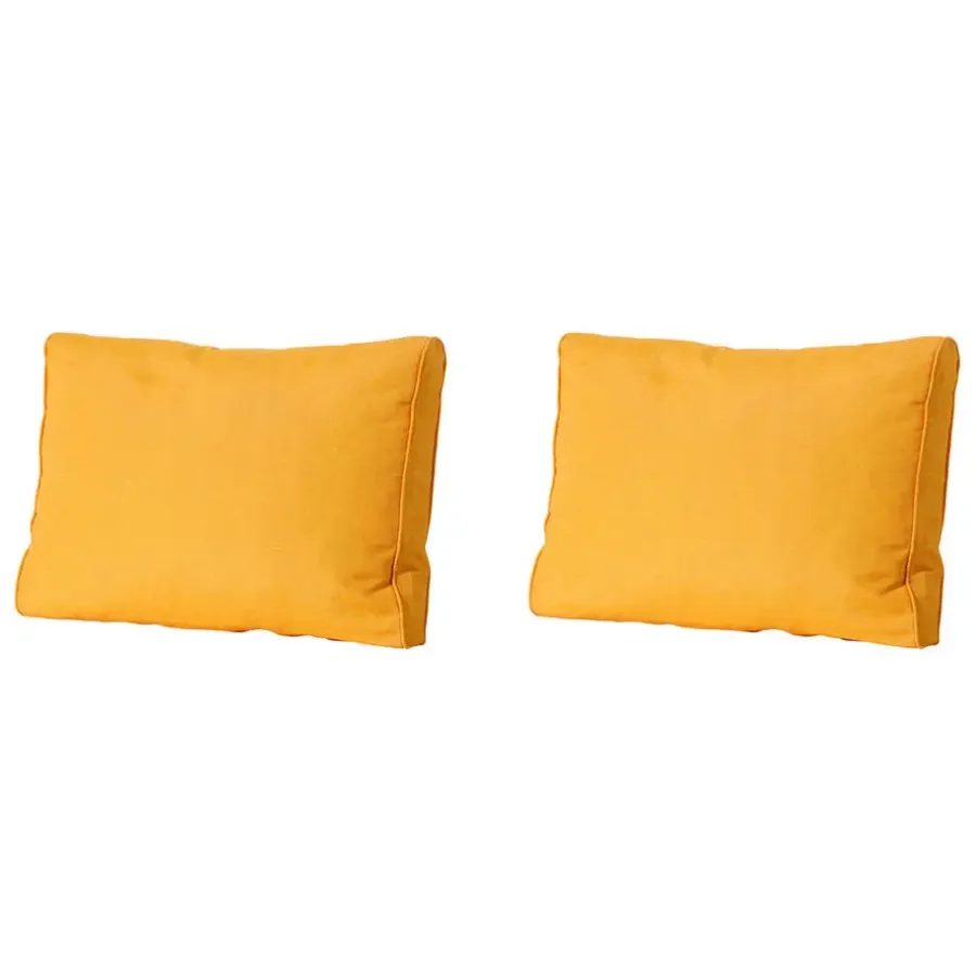 Loungekussens-Madison - Lounge Rugkussen Panama golden glow - Ca. 40x60 cm - Set van 2