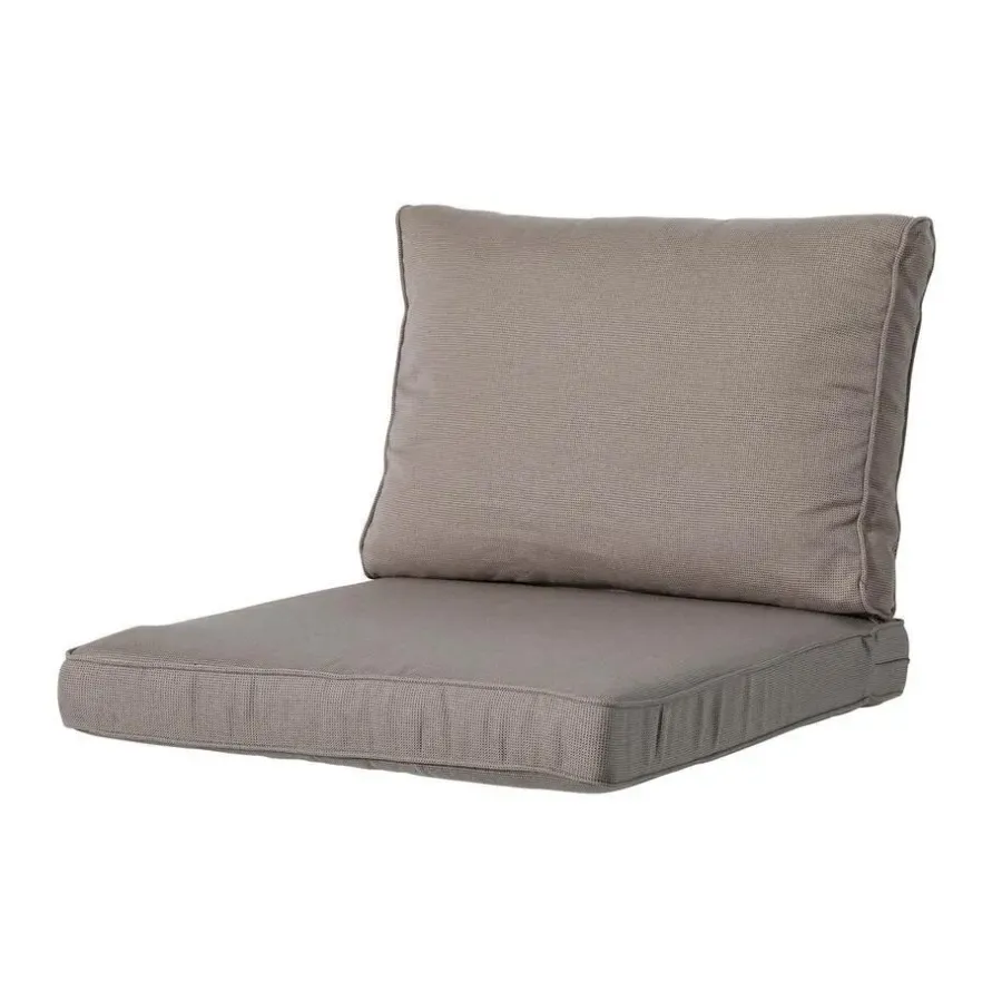 Madison - Lounge Rugkussen Rib liver - Ca. 40x60 cm - Set van 2