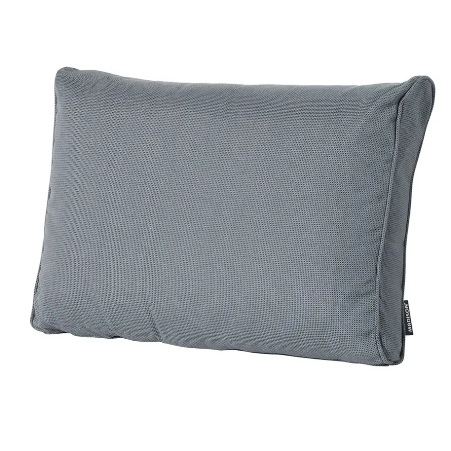 Madison - Lounge Rugkussen Rib grey - Ca. 43x73 cm - Set van 2
