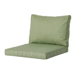 Madison - Lounge Rugkussen Basic green - Ca. 43x73 cm - Set van 2