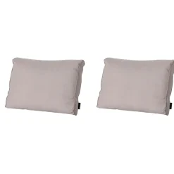 Loungekussens-Madison - Lounge Rugkussen Basic taupe - Ca. 40x60 cm - Set van 2