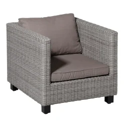 Loungekussens-Madison - Lounge Rugkussen Basic taupe - Ca. 40x60 cm - Set van 2