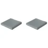 Loungekussens-Madison - Lounge Zitkussen Basic grey - Ca. 60x60 cm - Set van 2