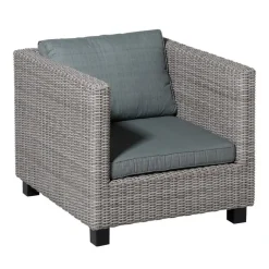 Loungekussens-Madison - Lounge Zitkussen Basic grey - Ca. 73x73 cm - Set van 2