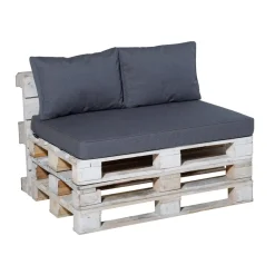 Loungekussens-Madison - Lounge Zitkussen Manchester denim grey - Ca. 120x80 cm