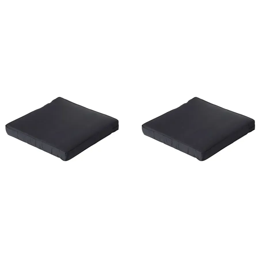 Madison - Lounge Zitkussen Basic black - Ca. 73x73 cm - Set van 2