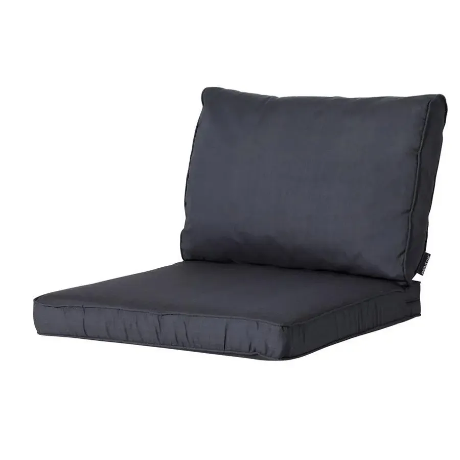 Madison - Lounge Zitkussen Basic black - Ca. 73x73 cm - Set van 2