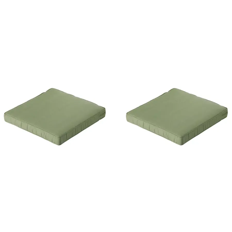 Madison - Lounge Zitkussen Basic green - Ca. 60x60 cm - Set van 2