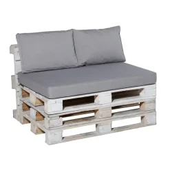 Loungekussens-Madison - Lounge Zitkussen Manchester light grey - Ca. 120x80 cm
