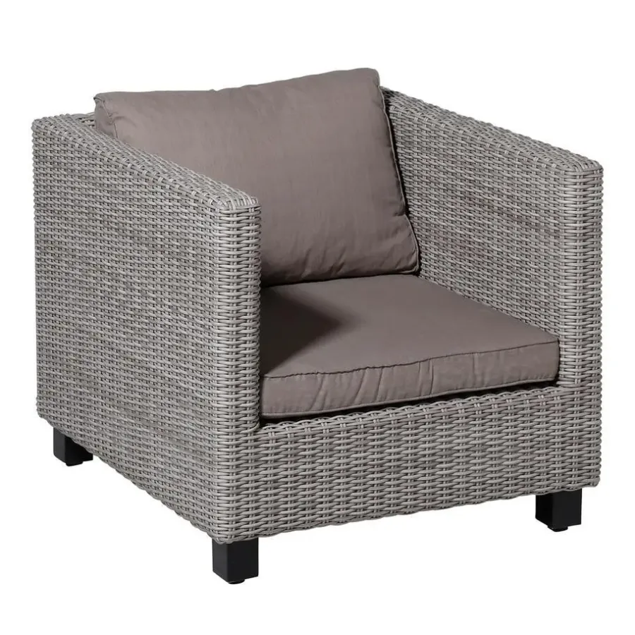 Loungekussens-Madison - Lounge Zitkussen Basic taupe - Ca. 73x73 cm - Set van 2