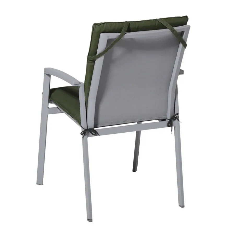 Tuinstoelkussens-Madison - Stapelstoelkussen Panama green - Ca. 97x49 cm - Set van 4
