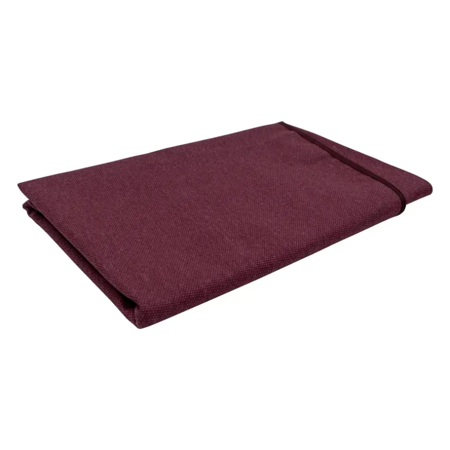Tafelkleden-Madison - Tafelkleed Bordeaux canvas eco+ - Ø Ca. 160 cm