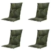 Madison - Tuinkussen Circle green - Ca. 105x50 cm - Set van 4