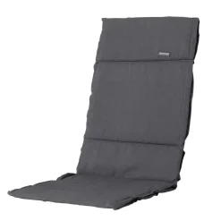 Tuinstoelkussens-Madison - Tuinkussen Fiber Deluxe Panama grey - Ca. 125x50 cm - Set van 4