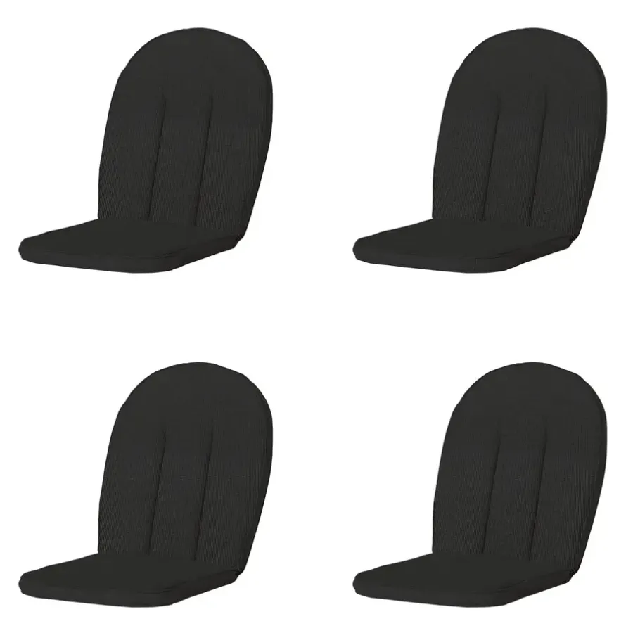 Madison - Tuinkussen Kettler Comfort Rib black - Ca. 105x52 cm - Set van 4
