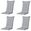 Madison - Tuinkussen Panama light grey - Ca. 123x50 cm - Set van 4