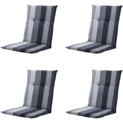 Madison - Tuinkussen Victoria grey - Ca. 105x50 cm - Set van 4