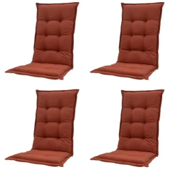 Madison - Tuinstoelkussen Lage Rug Panama terra - Ca. 105x50 cm - Set van 4