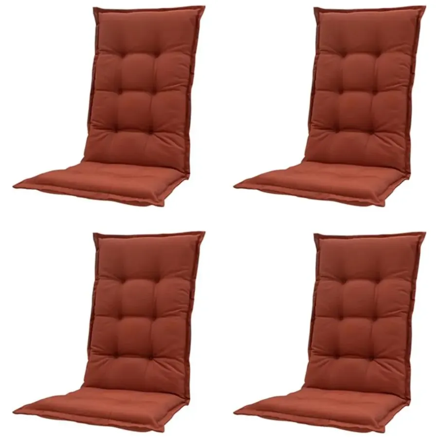 Madison - Tuinstoelkussen Lage Rug Panama terra - Ca. 105x50 cm - Set van 4