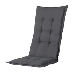 Tuinstoelkussens-Madison - Tuinstoelkussen Hoge Rug Panama grey - Ca. 123x50 cm - Set van 4