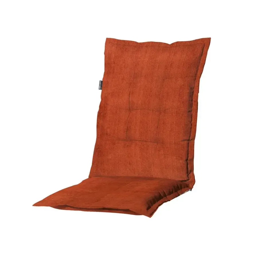 Madison - Tuinstoelkussen Lage Rug Basic terra - Ca. 105x50 cm - Set van 4